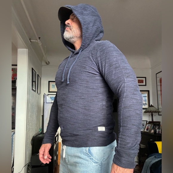 Jack & Jones Shelby Navy Hoodie - Picture 6 of 11